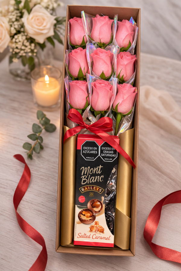 Caja Pequeña de Rosas Premium