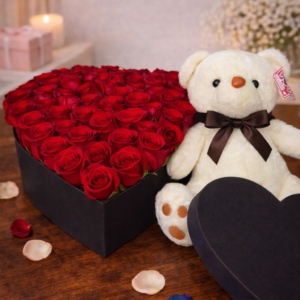 Oso de Peluche para Regalo con Flores